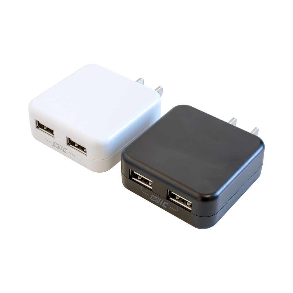 USB充電器 薄型 2ポート 2.4A出力 | CHARGE GEAR FLAT 2