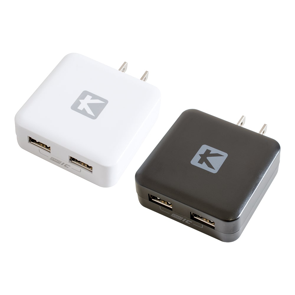 USB充電器 薄型 2ポート 3.4A出力