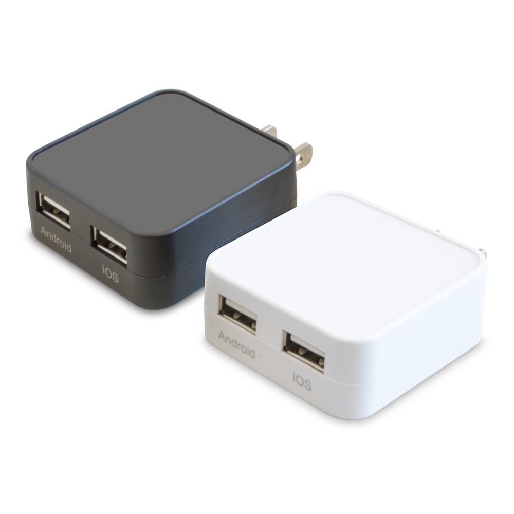 USB充電器 薄型 専用2ポート 2.4A出力 | CHARGE GEAR FLAT